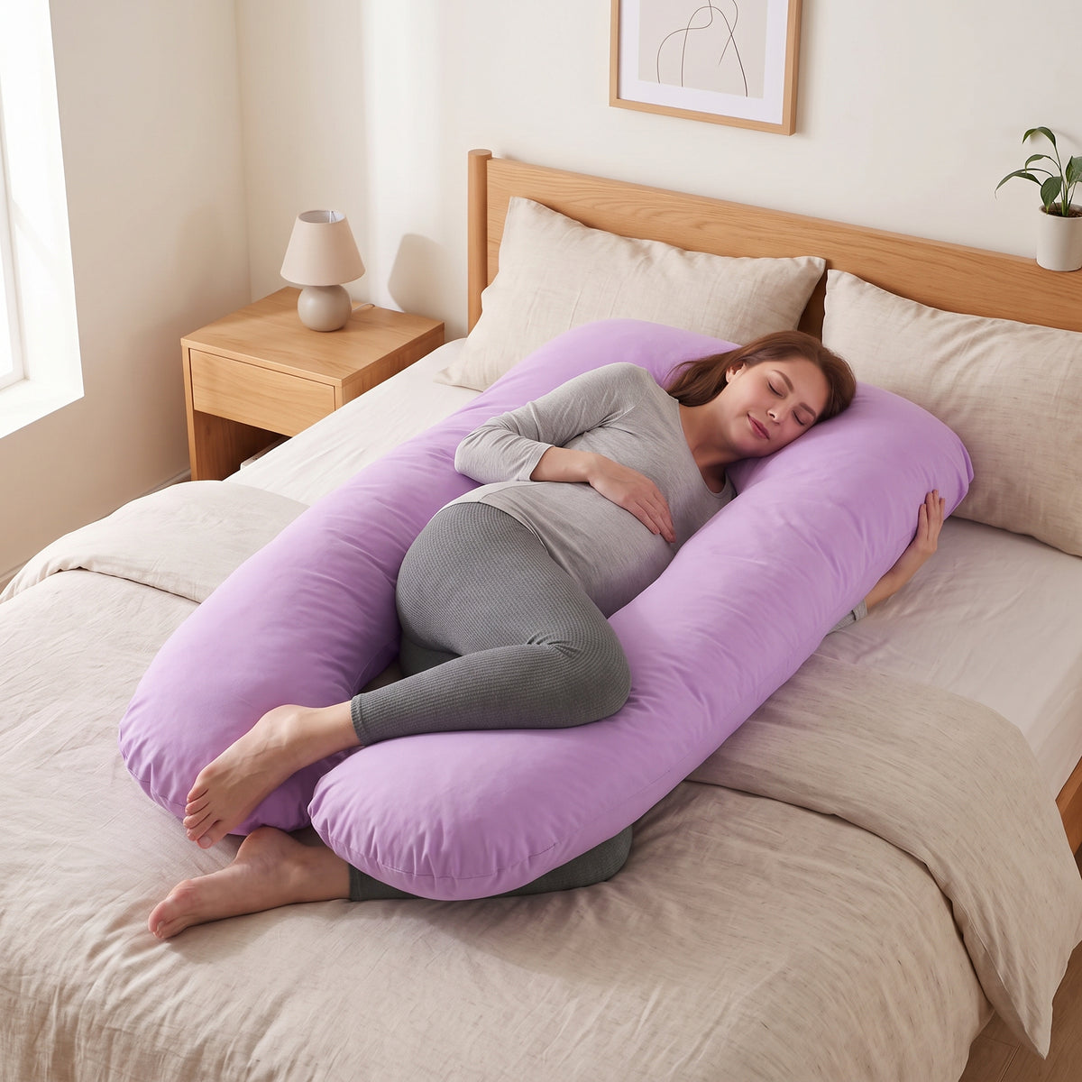 Coussin de grossesse et d'allaitement en forme de U
